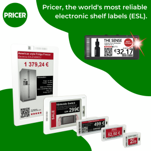 Pricer, the world's most reliable electronic shelf labels (ESL)